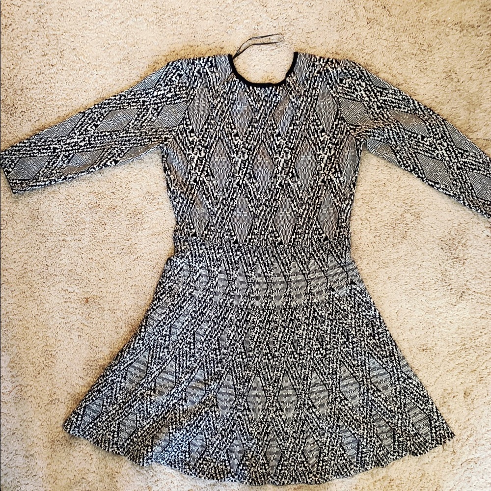 Black and white printed Zara dress